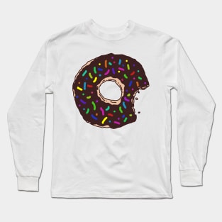 Chocolate and Sprinkles Donut Long Sleeve T-Shirt